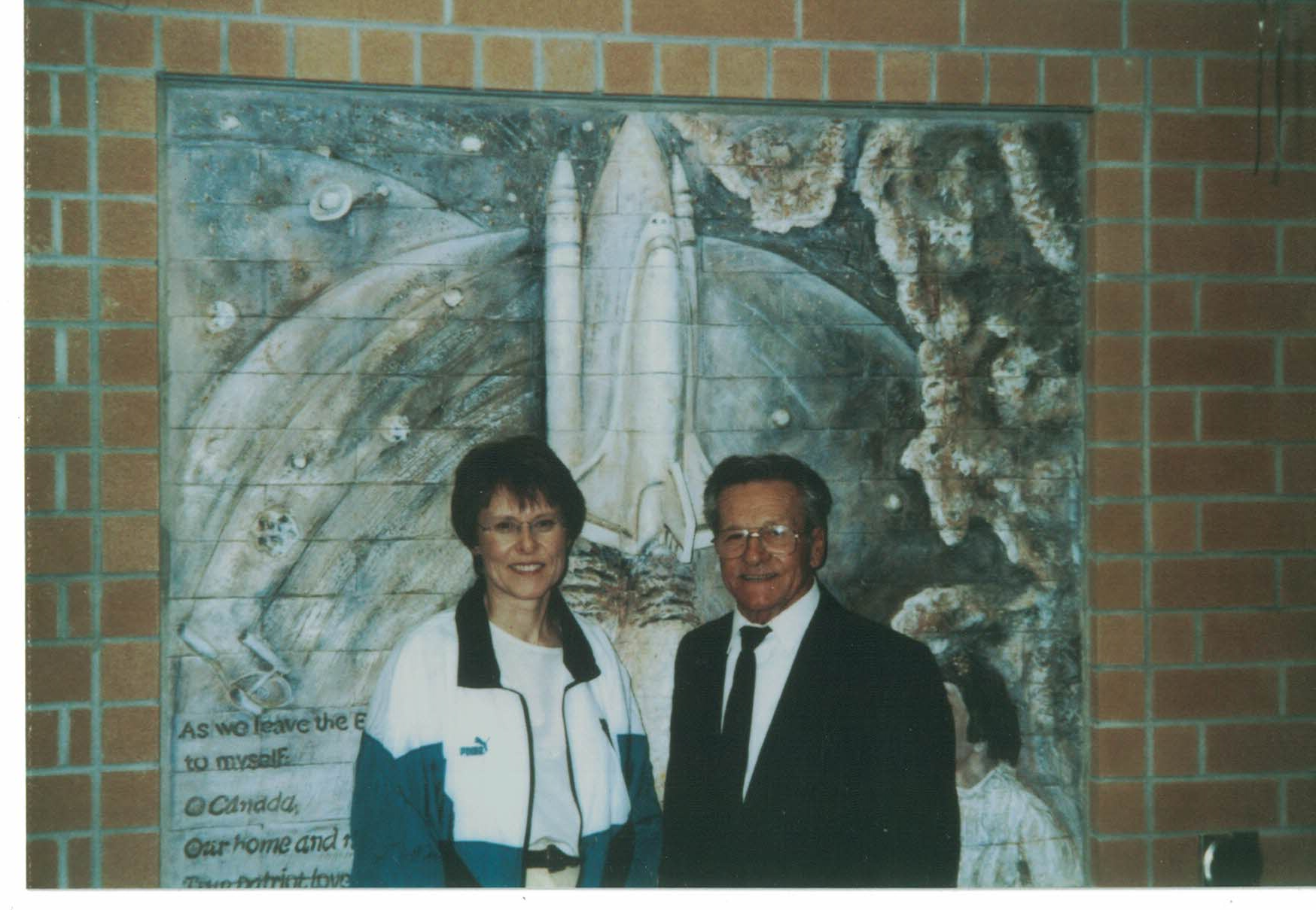 Belluz and astronaut Roberta Bondar