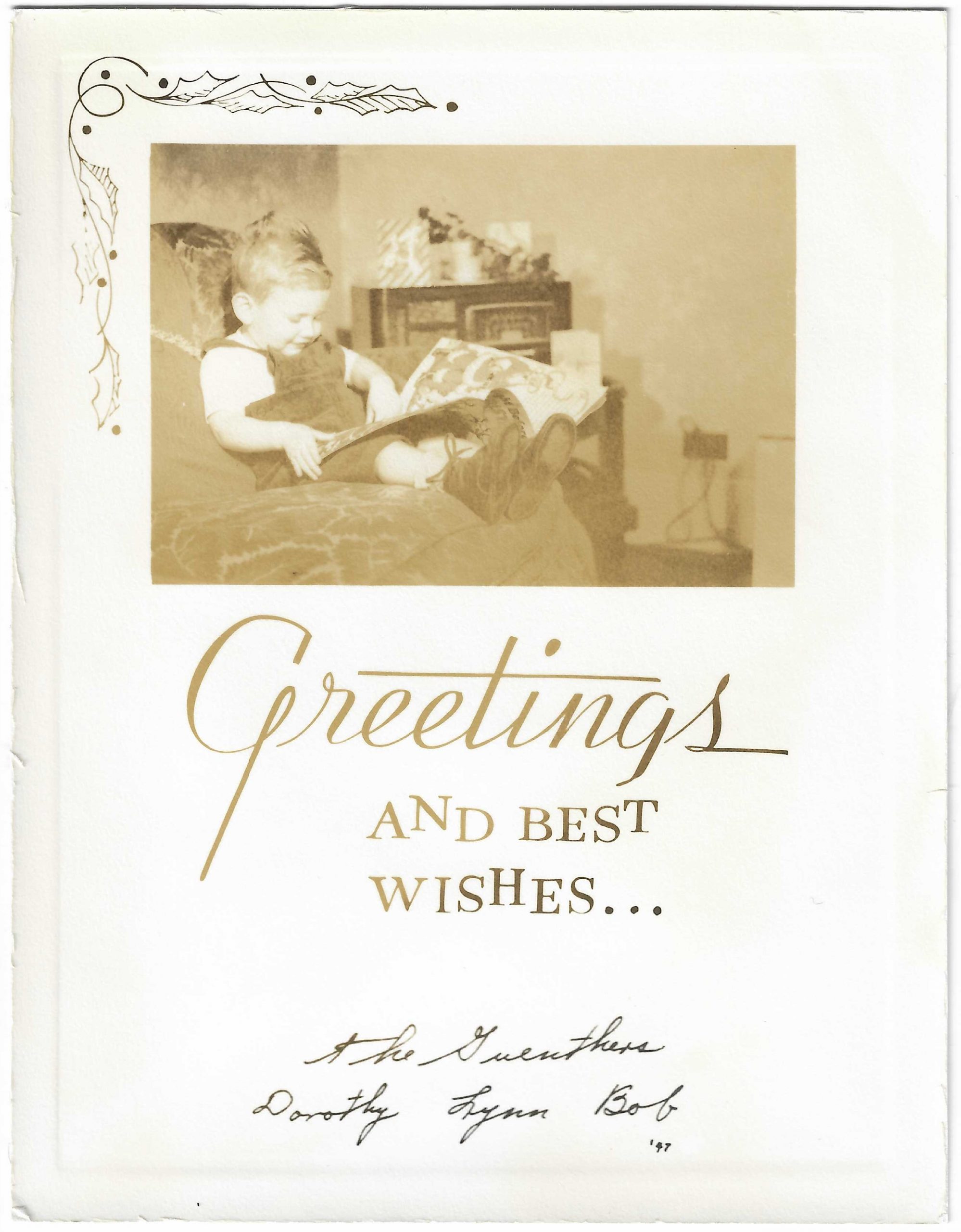 Greeting and Best Wishes (c. 1947)